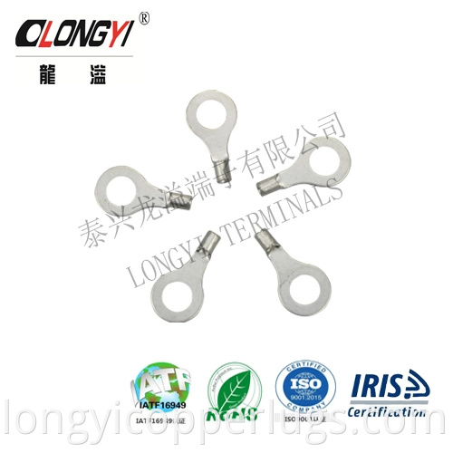 Longyi Naked Non-Insulated Ring Terminals (2-7) Copper Terminals